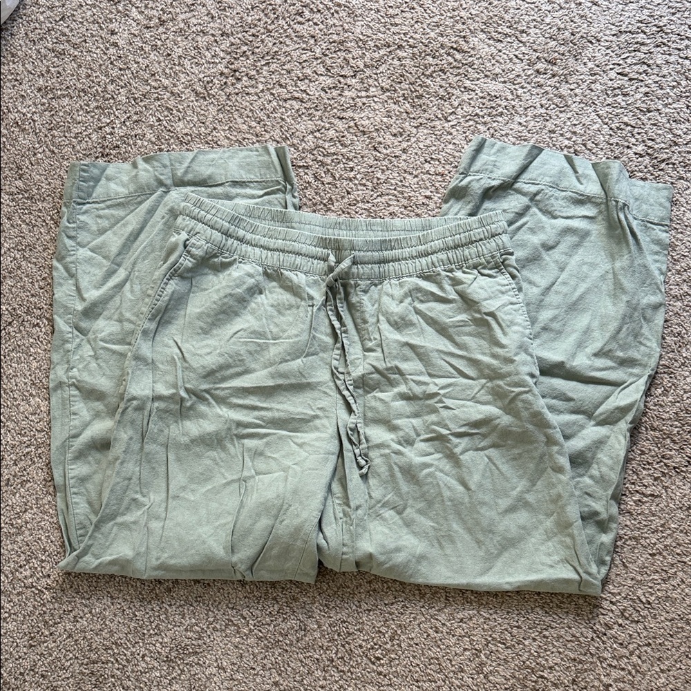 A New Day Linen Blend Wide Leg Pants